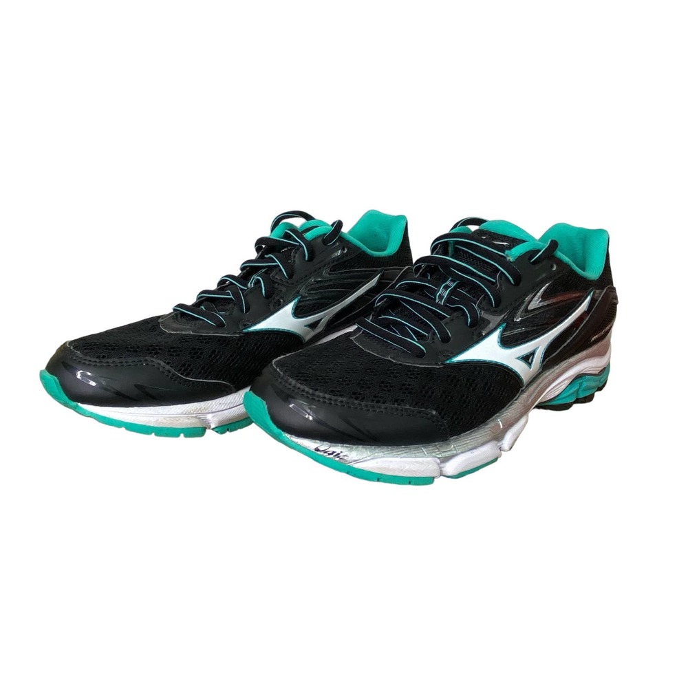 Women’s Mizuno running shoe Wave Inspire 12 Teal Black 6.5 athletic work…
